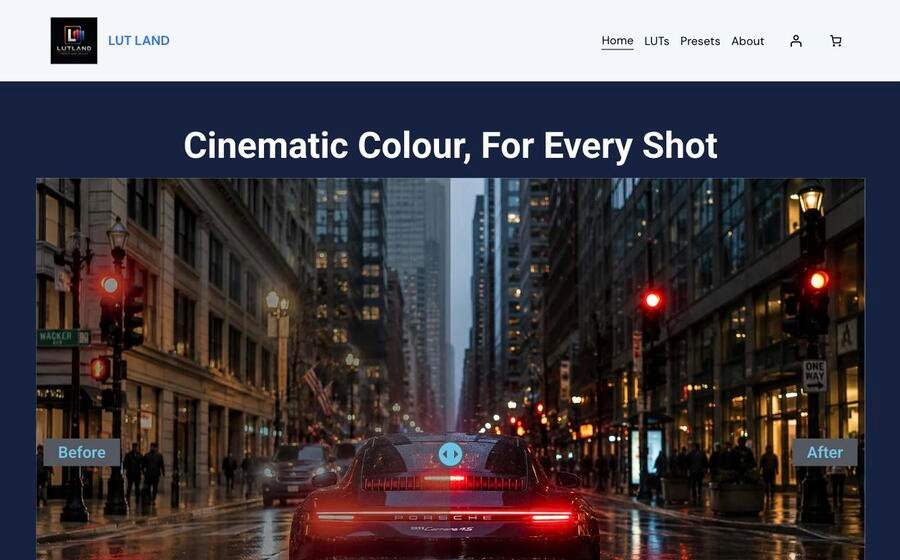 LUT Land website screenshot